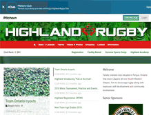 Tablet Screenshot of highlandrugby.com